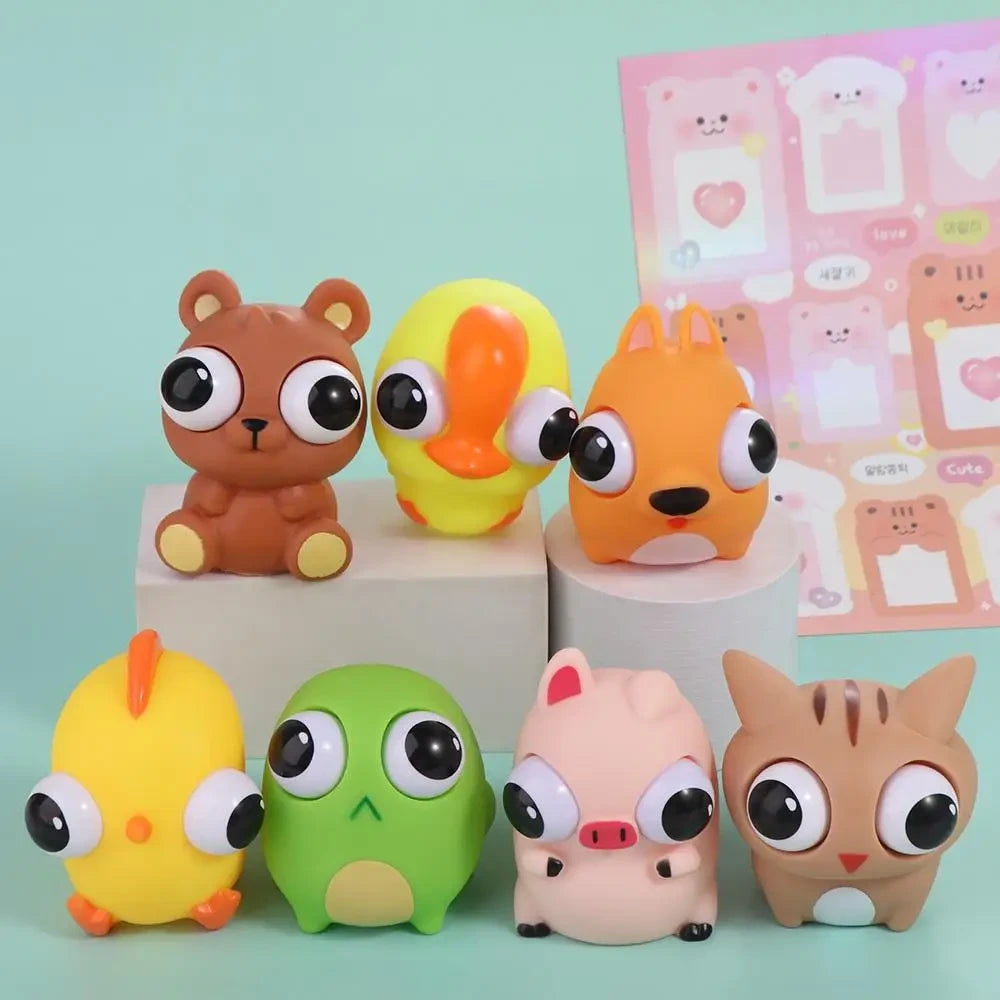 Pop Eye Animal Squeeze Toy